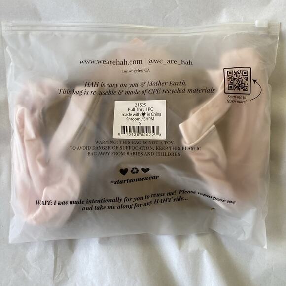 We Are HAH Pull Thru One Piece Bodysuit / Swimsuit Shroom Size Small - Picture 6 of 7